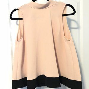 ZARA Basic | Sleeveless Blouse Peach w Bk (size L)